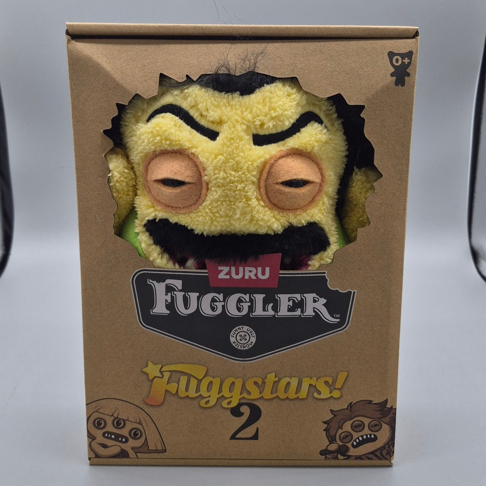 Zuru Fuggler Fuggstars 2 Fugrat Yellow Monster Plush Funny Ugly Monster NIB